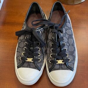 Coach Black and White Patterned Sneakers